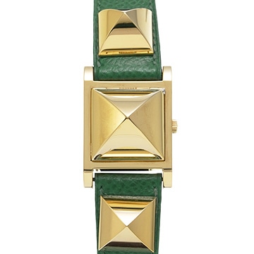 エルメス メドール ME1.201 ホワイト レディース 時計 【中古】【wristwatch】