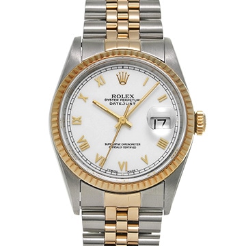 ロレックス デイトジャスト 16233 ホワイト メンズ 時計 【中古】【wristwatch】