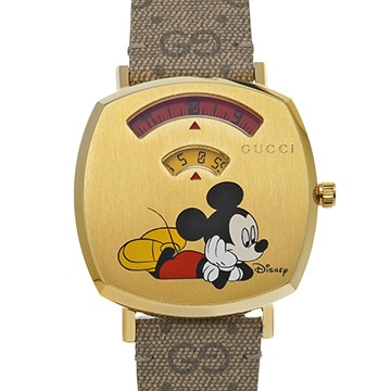 グッチ グリップ YA157420 レッド/イエロー レディース 時計 【中古】【wristwatch】