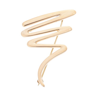 ティファニー スクリブル ブローチ  ゴールド 18Kイエローゴールド レディース ジュエリー 【中古】【jewelry】