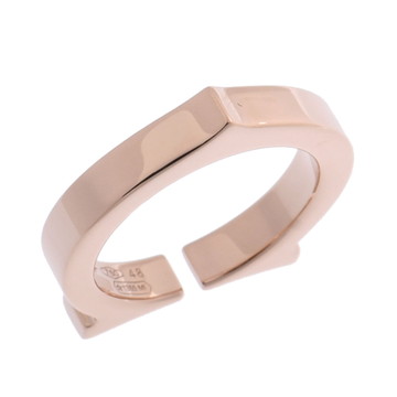 カルティエ Cフラット リング #48 ゴールド K18ピンクゴールド PG レディース ジュエリー 【中古】【jewelry】