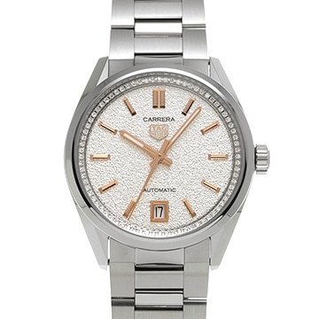 タグ ホイヤー カレラ キャリバー7 デイト WBN231B.BA0001 シルバー/ダイヤモンド メンズ 時計 【中古】【wristwatch】