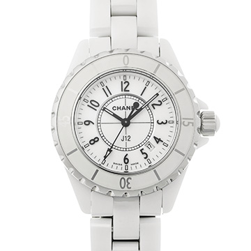 シャネル J12 33MM H0968 ホワイト レディース 時計 【中古】【wristwatch】