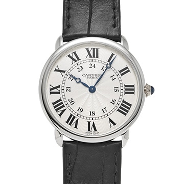 カルティエ ロンド ルイ カルティエ LM W1528051 アイボリー メンズ 時計 【中古】【wristwatch】