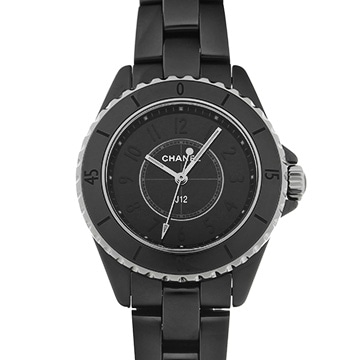 シャネル J12 ファントム H6346 ブラックラッカー レディース 時計 【中古】【wristwatch】