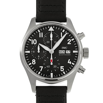 IWC パイロットウォッチ クロノグラフ 41 IW388111 ブラック メンズ 時計 【中古】【wristwatch】