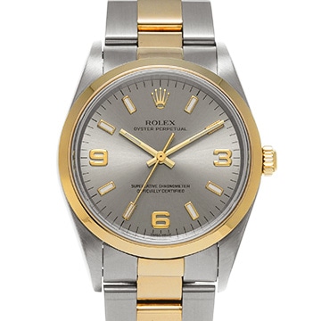 ロレックス オイスターパーペチュアル 14203M グレー メンズ 時計 【中古】【wristwatch】