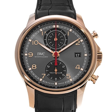 IWC ポルトギーゼ ヨットクラブ クロノグラフ IW390505 スレートグレー/ブラック メンズ 時計 【中古】【wristwatch】