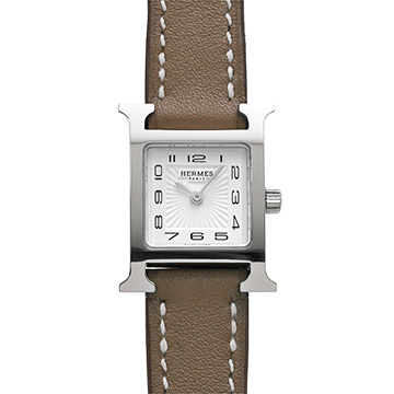 エルメス Hウォッチ ミニ HH1.110 ホワイト レディース 時計 【中古】【wristwatch】