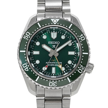 セイコー プロスペックス ダイバースキューバ 1968 メカニカルダイバーズ 現代デザイン GMT SBEJ009 グリーン メンズ 時計 【中古】【wristwatch】