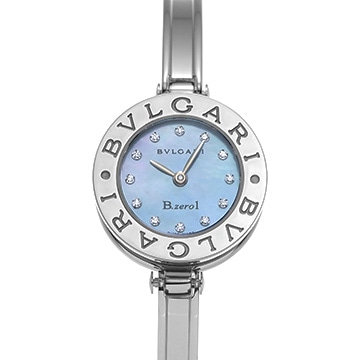 ブルガリ ビーゼロワン BZ22S ブルーシェル/ダイヤモンド レディース 時計 【中古】【wristwatch】