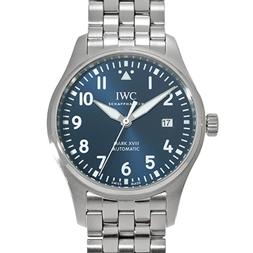 IWC マークXVIII マーク18 プティ・プランス IW327016 ブルー メンズ 時計 【中古】【wristwatch】