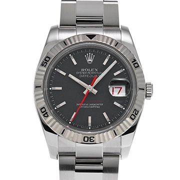 ロレックス デイトジャスト ターノグラフ 116264 ブラック メンズ 時計 【中古】【wristwatch】