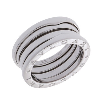 ブルガリ B-ZERO1 リング #52 シルバー K18ホワイトゴールド WG レディース ジュエリー 【中古】【jewelry】