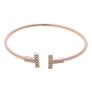 ティファニー Tワイヤー ブレスレット ゴールド K18ピンクゴールド PG レディース ジュエリー 【中古】【jewelry】