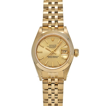 ロレックス デイトジャスト 69168 ブラウン レディース 時計 【中古】【wristwatch】