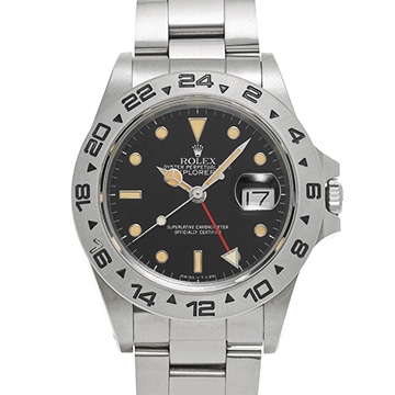 ロレックス エクスプローラーII アイボリー 16550 ブラック メンズ 時計 【中古】【wristwatch】
