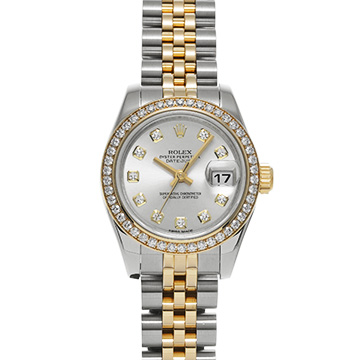 ロレックス レディ デイトジャスト 26 179383G シルバー/ダイヤモンド レディース 時計 【中古】【wristwatch】
