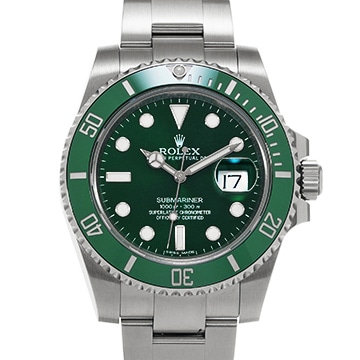 ロレックス サブマリーナ デイト 116610LV グリーン メンズ 時計 【中古】【wristwatch】