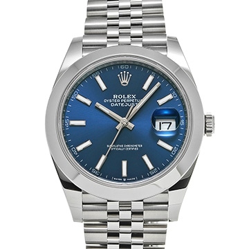 ロレックス デイトジャスト 41 126300 ブルー メンズ 時計 【新品】【wristwatch】