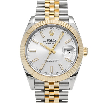 ロレックス デイトジャスト 41 126333 シルバー メンズ 時計 【中古】【wristwatch】