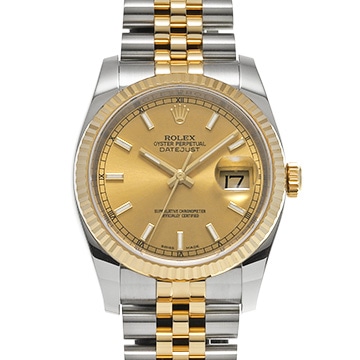 ロレックス デイトジャスト 116233 シャンパン メンズ 時計 【中古】【wristwatch】
