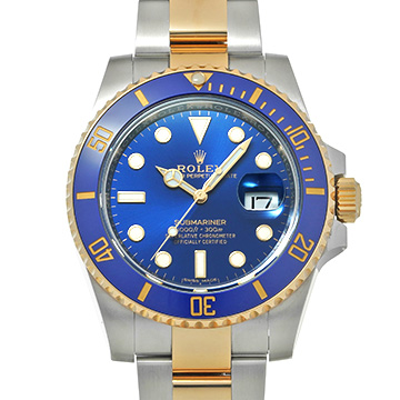 ロレックス サブマリーナ デイト 116613LB ブルー メンズ 時計 【中古】【wristwatch】