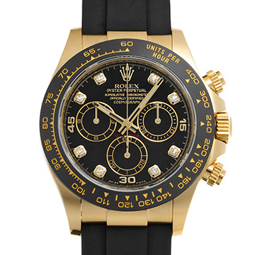 ロレックス コスモグラフ デイトナ 116518LNG ブラック/ダイヤモンド メンズ 時計 【中古】【wristwatch】