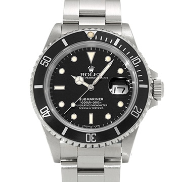 ロレックス サブマリーナ デイト 16610 ブラック メンズ 時計 【中古】【wristwatch】