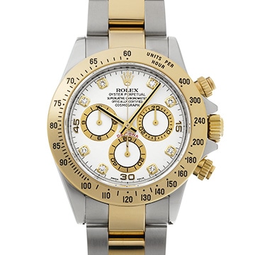 ロレックス コスモグラフ デイトナ 116523G ホワイト/ダイヤモンド メンズ 時計 【中古】【wristwatch】