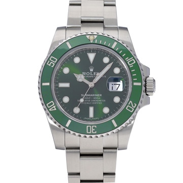 ロレックス サブマリーナ デイト 116610LV グリーン メンズ 時計 【中古】【wristwatch】