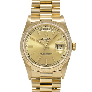 ロレックス デイデイト 18238 シャンパン メンズ 時計 【中古】【wristwatch】