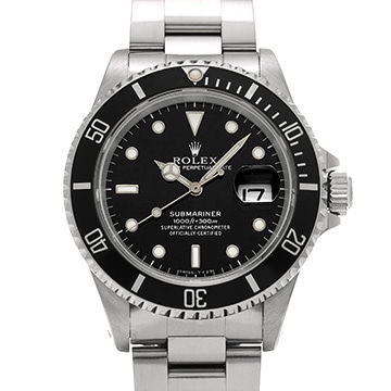 ロレックス サブマリーナ デイト 16610 ブラック メンズ 時計 【中古】【wristwatch】