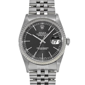ロレックス デイトジャスト 16234 ブラック メンズ 時計 【中古】【wristwatch】