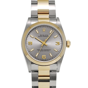 ロレックス オイスターパーペチュアル 77483 グレー ユニセックス 時計 【中古】【wristwatch】