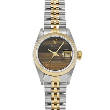 ロレックス デイトジャスト 69173 タイガーアイ レディース 時計 【中古】【wristwatch】