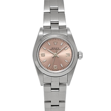 ロレックス オイスターパーペチュアル 76080 ピンク レディース 時計 【中古】【wristwatch】