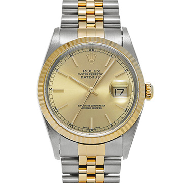 ロレックス デイトジャスト 16233 シャンパン メンズ 時計 【中古】【wristwatch】