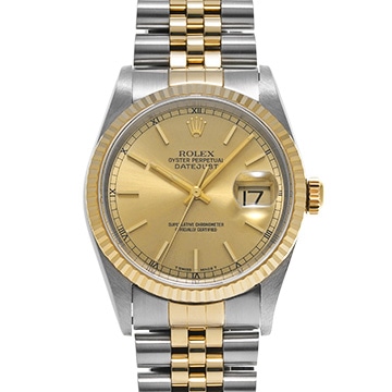 ロレックス デイトジャスト 16233 シャンパン メンズ 時計 【中古】【wristwatch】