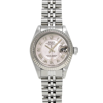 ロレックス デイトジャスト 79174NRD ピンクシェル レディース 時計 【中古】【wristwatch】