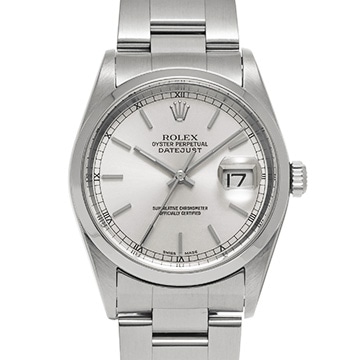 ロレックス デイトジャスト 16200 シルバー メンズ 時計 【中古】【wristwatch】