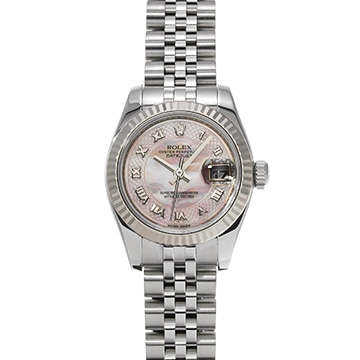 ロレックス デイトジャスト 179174NRD ピンクシェル レディース 時計 【中古】【wristwatch】