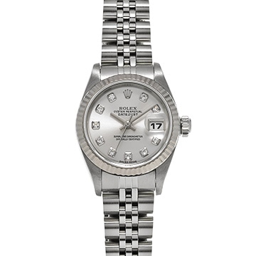 ロレックス デイトジャスト 79174G シルバー/ダイヤモンド レディース 時計 【中古】【wristwatch】