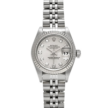 ロレックス デイトジャスト 69174G シルバー/ダイヤモンド レディース 時計 【中古】【wristwatch】