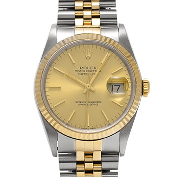 ロレックス デイトジャスト 16233 シャンパン メンズ 時計 【中古】【wristwatch】