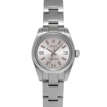 ロレックス オイスターパーペチュアル 26 176200 シルバー レディース 時計 【中古】【wristwatch】