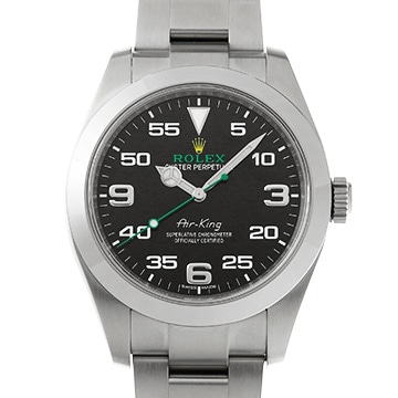 ロレックス エアキング 116900 ブラック メンズ 時計 【中古】【wristwatch】