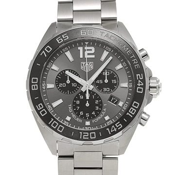 タグ ホイヤー フォーミュラ1 クォーツ クロノグラフ CAZ1011.BA0842 グレー/ブラック メンズ 時計 【中古】【wristwatch】