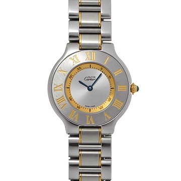 カルティエ マスト 21 ヴァンティアン W10072R6 シルバー メンズ 時計 【中古】【wristwatch】