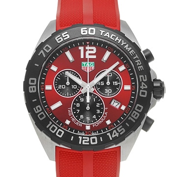 タグ ホイヤー フォーミュラ1 クォーツ クロノグラフ CAZ101AN.FT8055 レッド/ブラック メンズ 時計 【中古】【wristwatch】